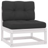Salon de jardin 6 pcs avec coussins Bois de pin massif 558301558301
