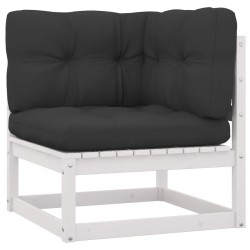Salon de jardin 6 pcs avec coussins Bois de pin massif 558306558306