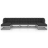 Salon de jardin 7 pcs avec coussins Gris Bois de pin massif 558307558307