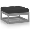 Salon de jardin 7 pcs avec coussins Gris Bois de pin massif 558307558307