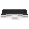Salon de jardin avec coussins 8 pcs blanc bois de pin massif 558308558308