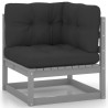 Salon de jardin 6 pcs avec coussins Bois de pin massif 558311558311