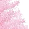 Arbre de Noël artificiel pré-éclairé et boules rose 120 cm PVC 558328558328