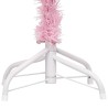 Arbre de Noël artificiel pré-éclairé et boules rose 120 cm PVC 558328558328