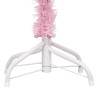 Arbre de Noël artificiel pré-éclairé et boules rose 150 cm PVC 558332558332