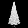 Arbre de Noël artificiel pré-éclairé et boules L 240 cm blanc 558333558333