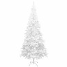 Arbre de Noël artificiel pré-éclairé et boules L 240 cm blanc 558333558333