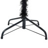 Arbre de Noël artificiel pré-éclairé et boules noir 180 cm PVC 558346558346