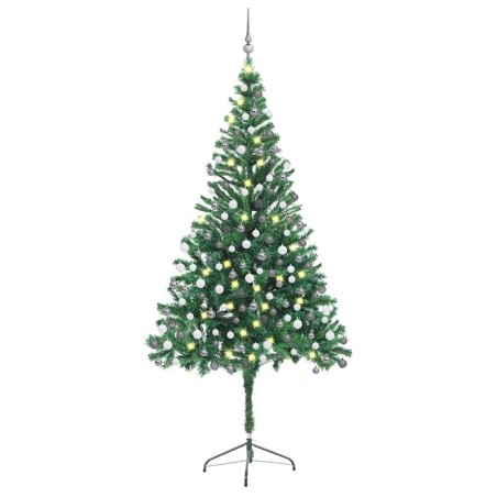 Arbre de Noël artificiel pré-éclairé/boules 210 cm 910 branches 558351558351