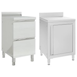 Armoires de cuisine commerciales 2 pièces en acier inoxydable 558378558378