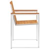 Chaises de jardin lot de 4 avec coussins Bois d'acacia massif 558389558389