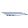 Auvent Rétractable Bleu et Blanc 500 × 300 cm 558391558391