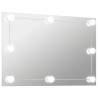 Miroir mural sans cadre avec lampes LED Rectangulaire Verre 558399558399