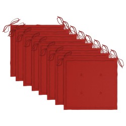 Chaises pliables d'extérieur lot de 8 et coussins Bois d'acacia 558408558408