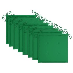 Chaises pliables d'extérieur lot de 8 et coussins Bois d'acacia 558411558411