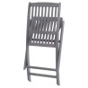 Chaises pliables d'extérieur lot de 8 et coussins Bois d'acacia 558413558413