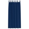 Rideaux occultants avec anneaux 2 pcs Bleu foncé 245 x 140 cm 558419558419