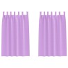 Rideaux occultants avec anneaux 2 pcs Violet 175 x 140 cm 558421558421