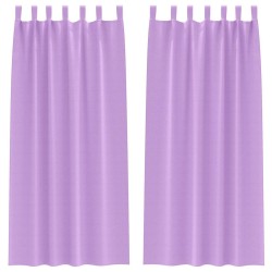 Rideaux occultants avec anneaux 2 pcs Violet 225 x 140 cm 558422558422