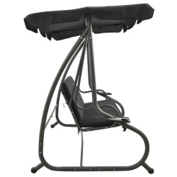 Balancelle d'extérieur avec auvent Anthracite 558425558425