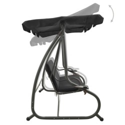 Balancelle d'extérieur avec auvent Anthracite 558425558425