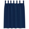Rideaux occultants avec anneaux 2 pcs Bleu foncé 140 x 140 cm 558427558427