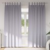 Rideaux occultants avec anneaux 2 pcs Gris métal 260 x 140 cm 558428558428