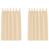 Rideaux occultants avec anneaux 2 pcs Crème 175 x 140 cm 558429558429