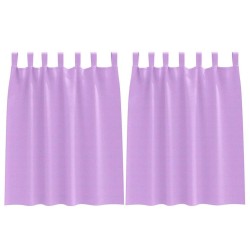 Rideaux occultants avec anneaux 2 pcs Violet 140 x 140 cm 558438558438