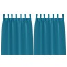Rideaux occultants avec anneaux 2 pcs Turquoise 140 x 140 cm 558442558442