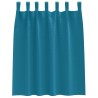 Rideaux occultants avec anneaux 2 pcs Turquoise 140 x 140 cm 558442558442