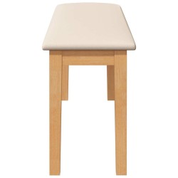 Banc 110 cm bois massif caoutchouc 558446558446