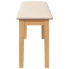 Banc 110 cm bois massif caoutchouc 558446558446
