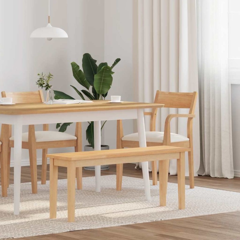 Banc 110 cm bois massif caoutchouc 558447558447