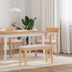 Banc 90 cm bois massif caoutchouc 558450558450