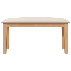 Banc 90 cm bois massif caoutchouc 558450558450