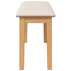 Banc 90 cm bois massif caoutchouc 558450558450
