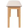 Banc 90 cm bois massif caoutchouc 558450558450