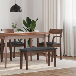 Banc 90 cm marron bois massif caoutchouc 558451558451
