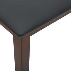 Banc 90 cm marron bois massif caoutchouc 558451558451