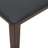 Banc 90 cm marron bois massif caoutchouc 558451558451