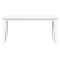 Banc 90 cm blanc bois massif caoutchouc 558455558455