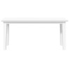 Banc 90 cm blanc bois massif caoutchouc 558455558455