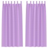 Rideaux occultants avec anneaux 2 pcs Violet 260 x 140 cm 558462558462