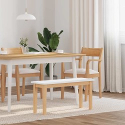 Banc 90 cm bois massif caoutchouc 558464558464