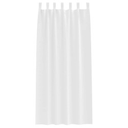 Rideaux occultants avec anneaux 2 pcs Blanc pur 260 x 140 cm 558466558466
