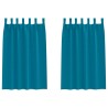 Rideaux occultants avec anneaux 2 pcs Turquoise 175 x 140 cm 558470558470