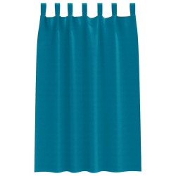 Rideaux occultants avec anneaux 2 pcs Turquoise 175 x 140 cm 558470558470