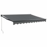 Auvent rétractable anthracite 3,5x2,5 m tissu et aluminium 558472558472