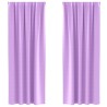 Rideaux occultants avec anneaux 2 pcs Violet 260 x 140 cm 558484558484